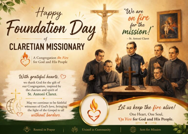 Happy 177th Foundation Day to all Claretian Missionaries!